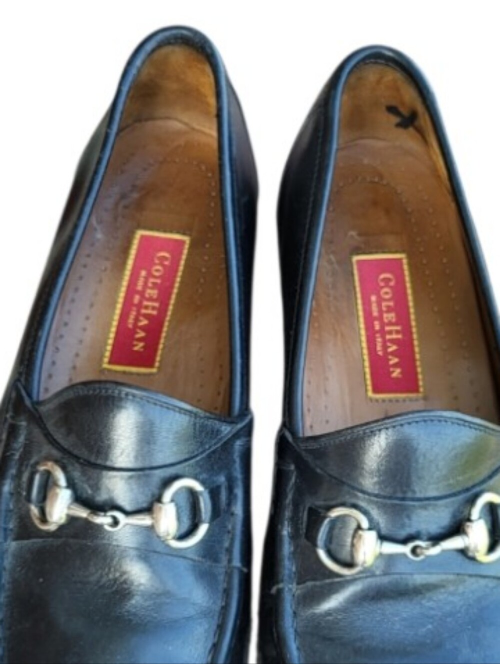 Cole Haan Pinch Horsebit Black Leather Slip Loafer Dress Shoe Horse Bit Men 10 - Picture 11 of 15